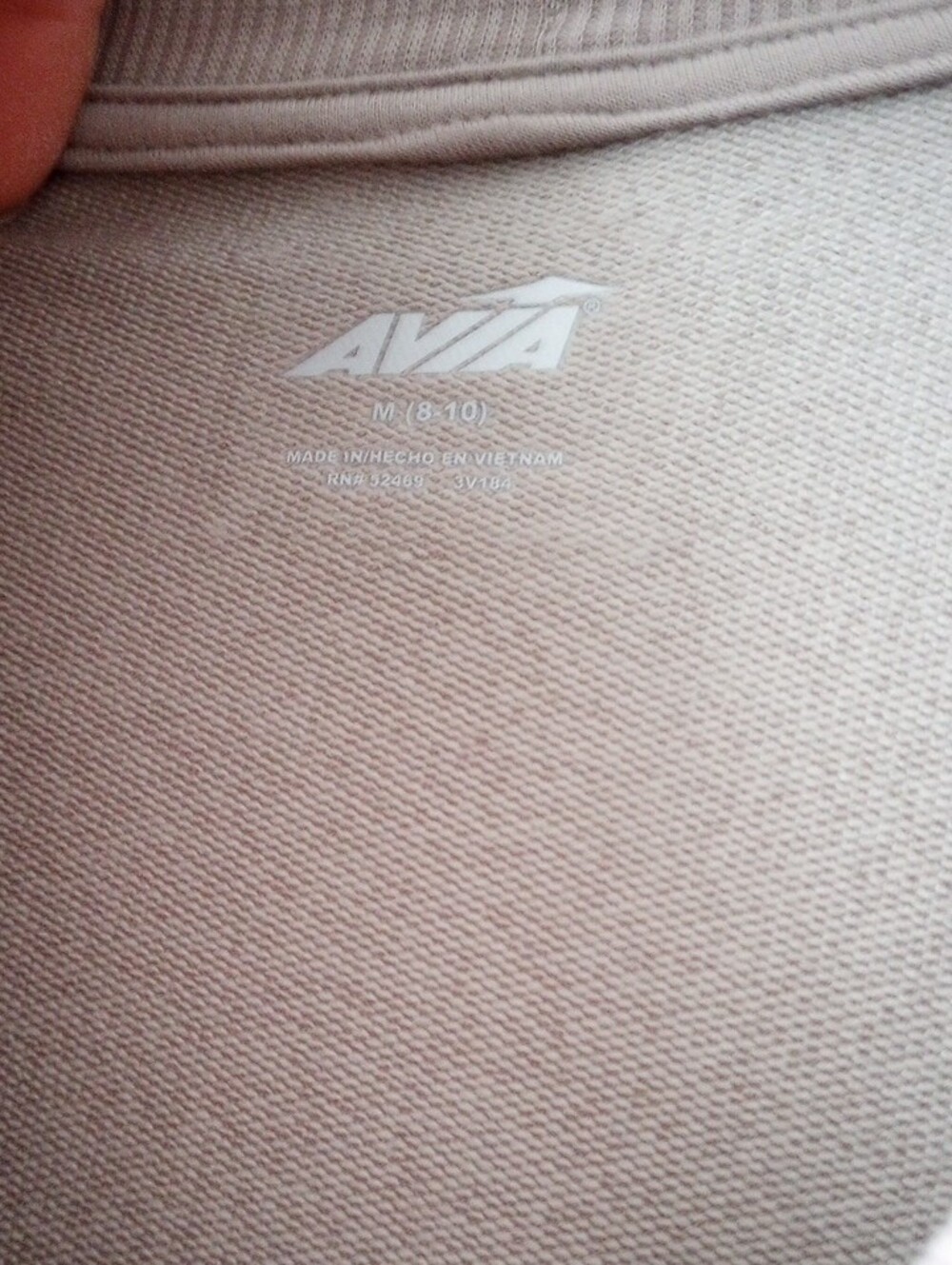 Avia Taupe Crewneck Active Top - Picture 2 of 8